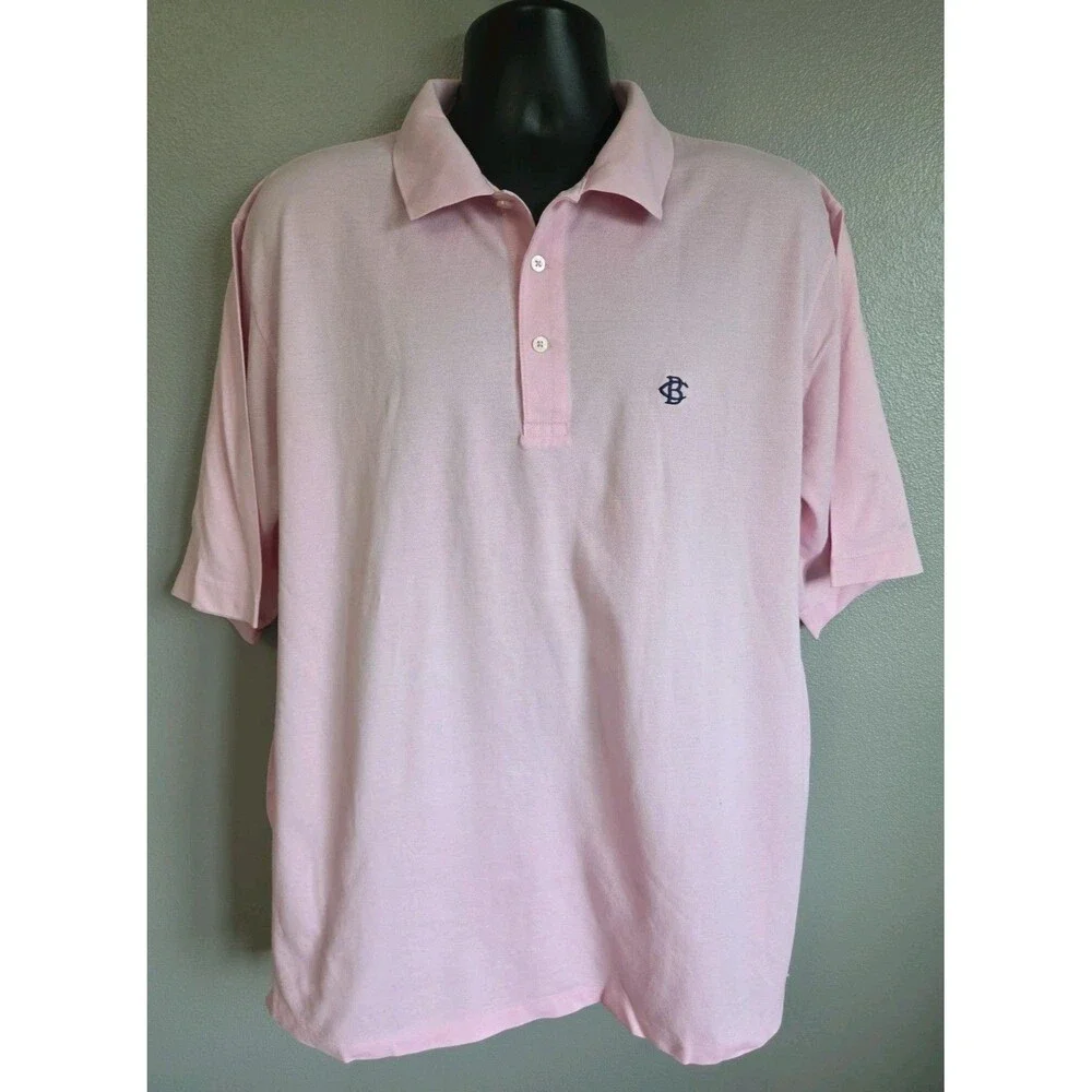 Ralph Lauren Polo Golf Pink XL Pima Cotton Made in Peru BC Embroidered